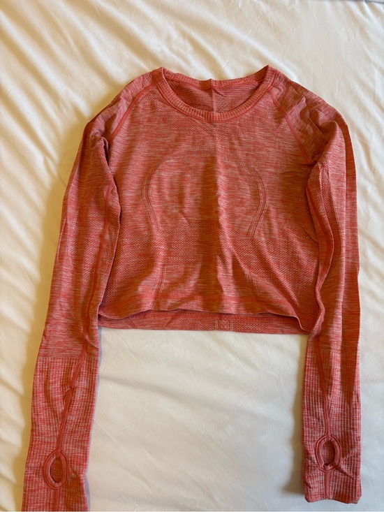 Tops - Lululemon Long-Sleeve Seamless Top - Coral Pink